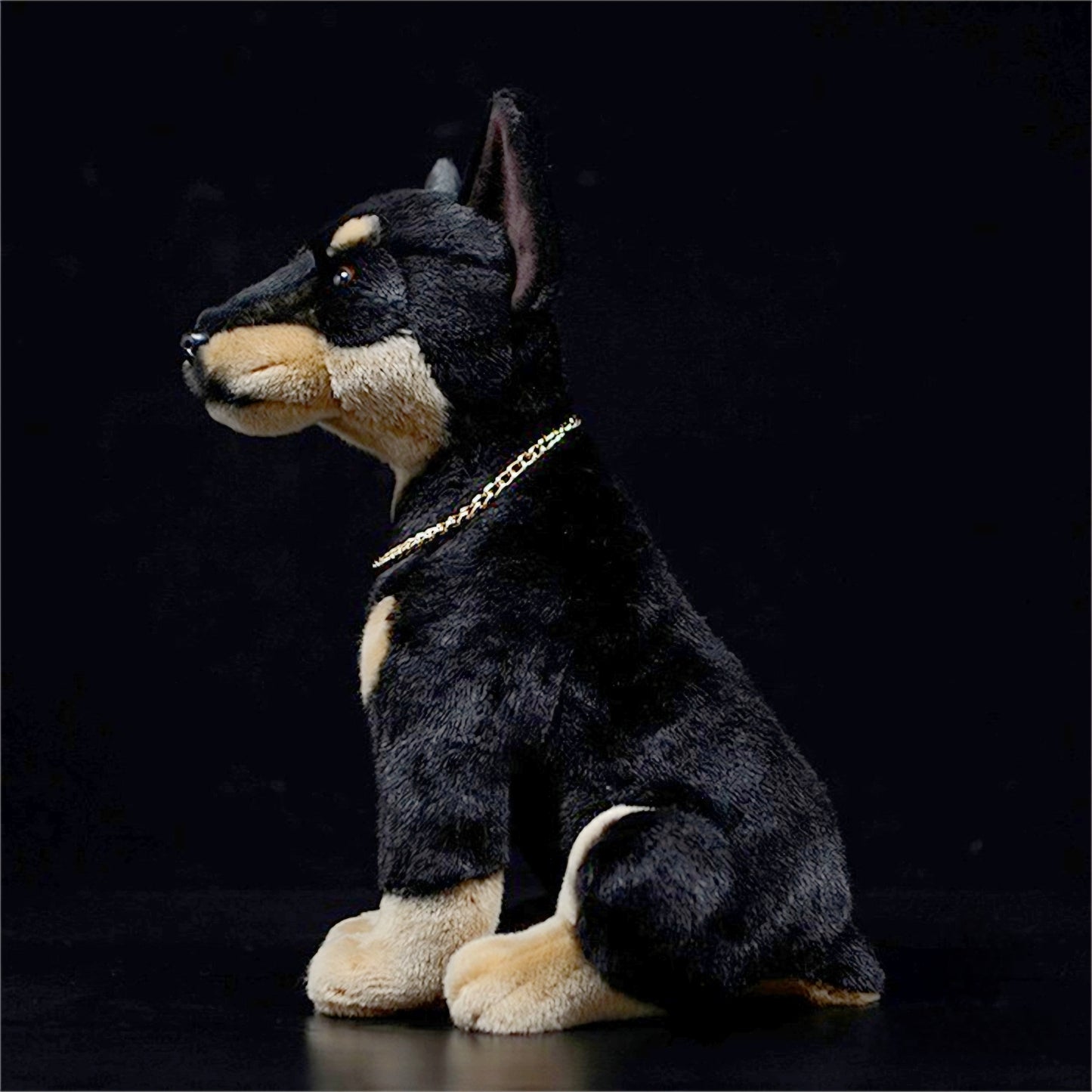 Realistic Doberman Puppy Plush
