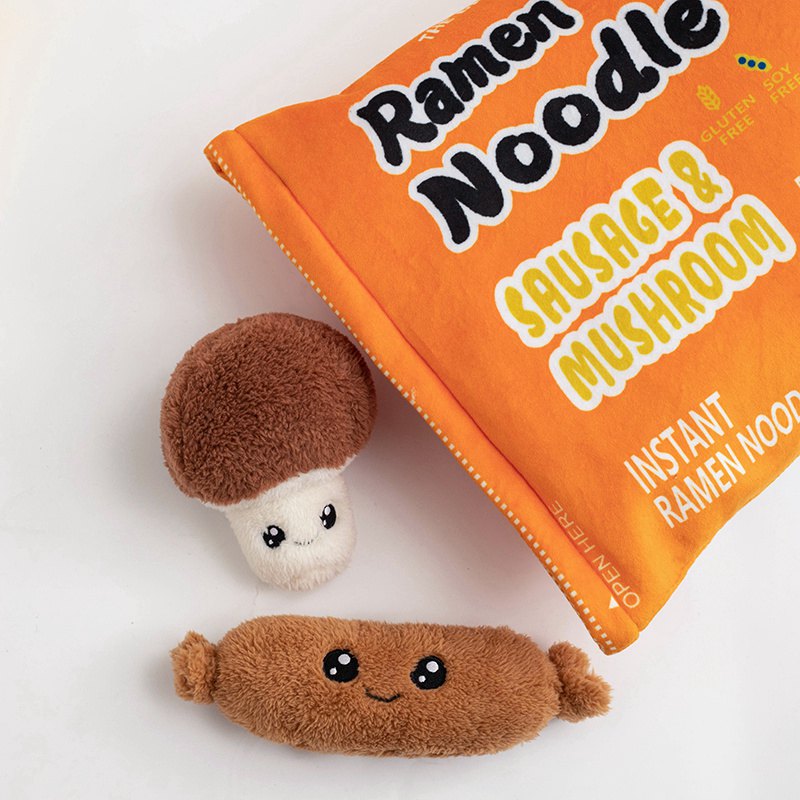 Ramen Noodle Bag Stuffed Plush Toy