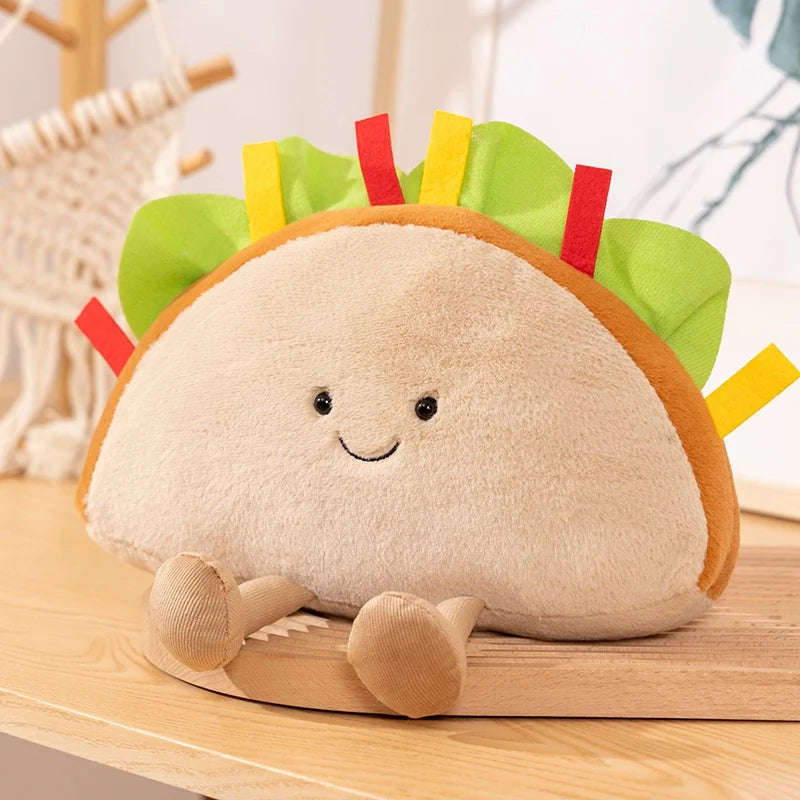Happy Taco with Legs Plush