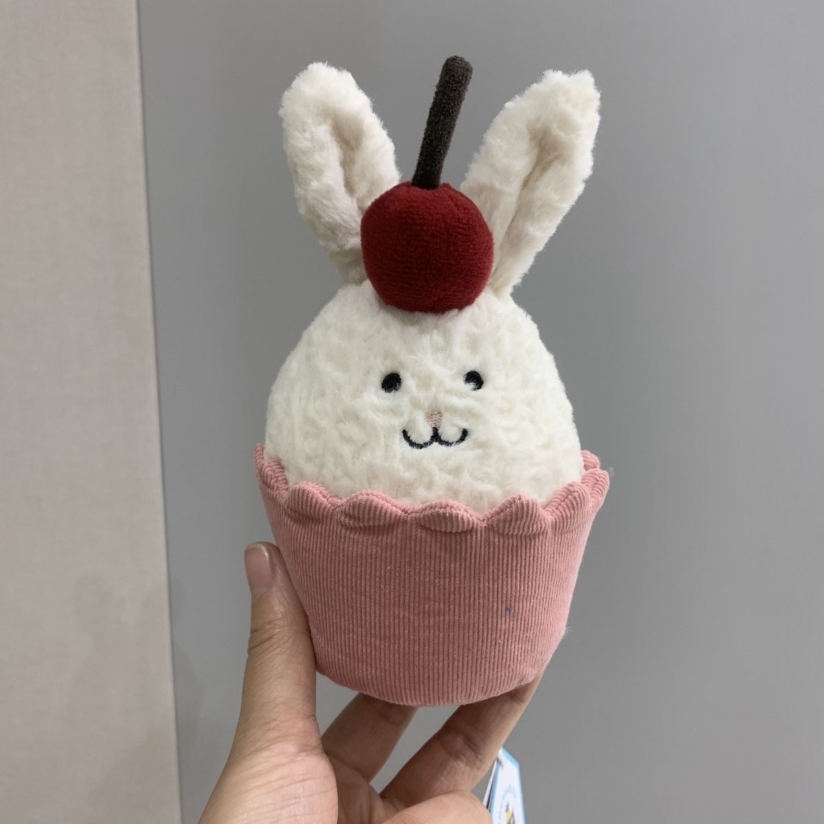 Bunny Cupcake Cherry Plush