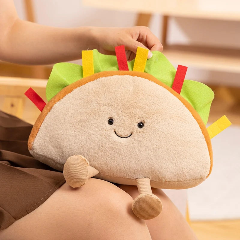 Happy Taco with Legs Plush