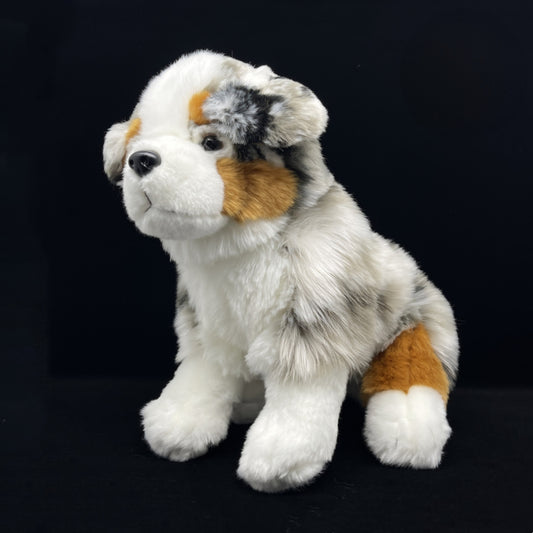 Realistic Australian Shepherd Puppy Plush