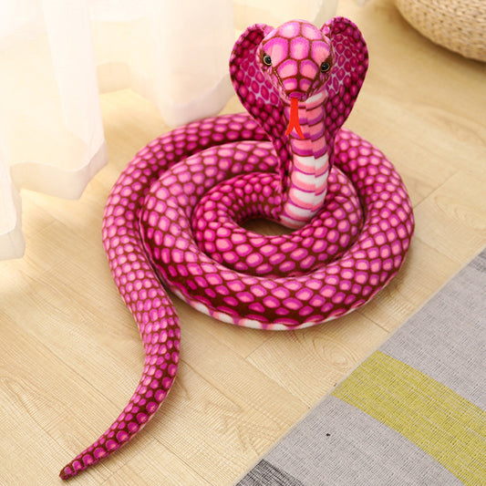 Pink Cobra Snake Plush