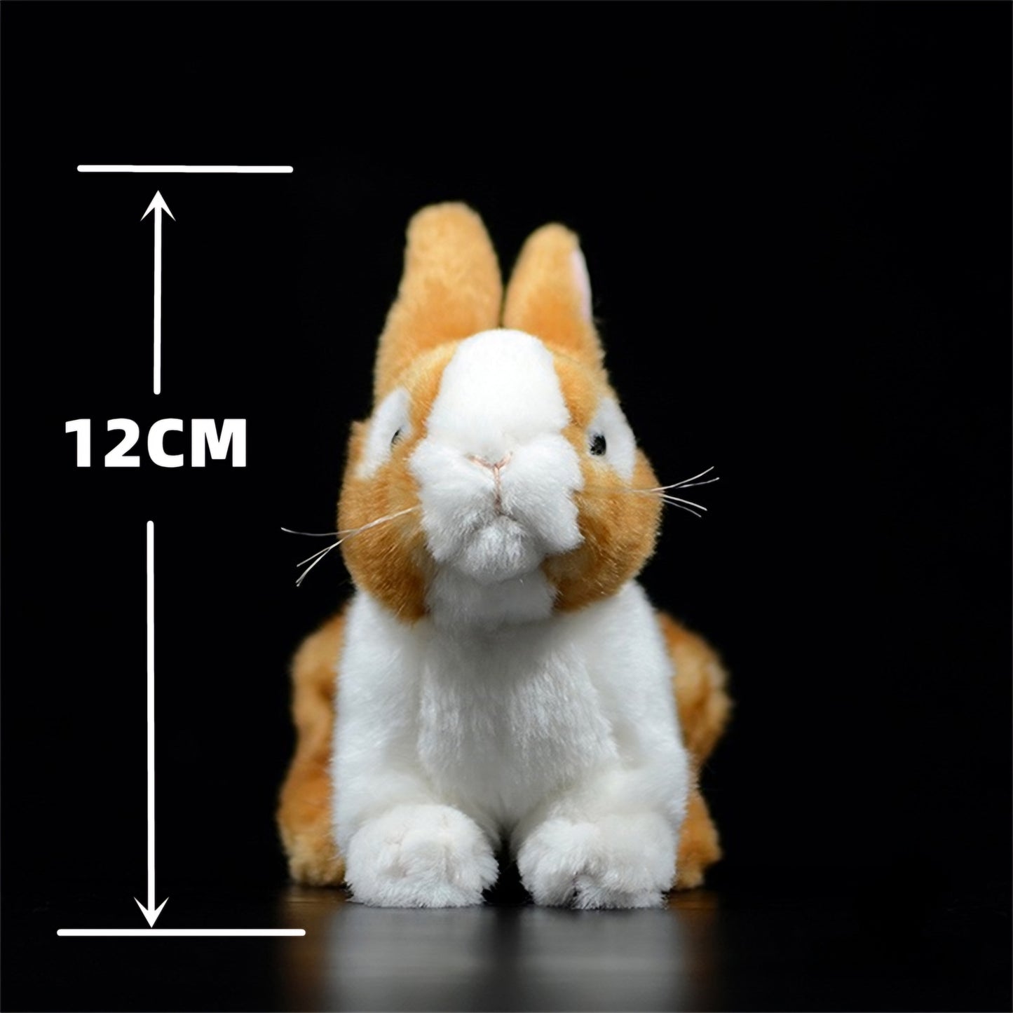 Realistic Dutch Bunny Plush