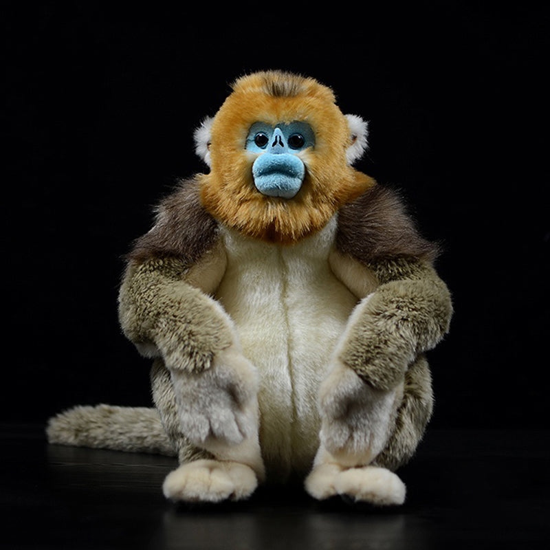 Realistic Golden Snub-Nosed Monkey Plush