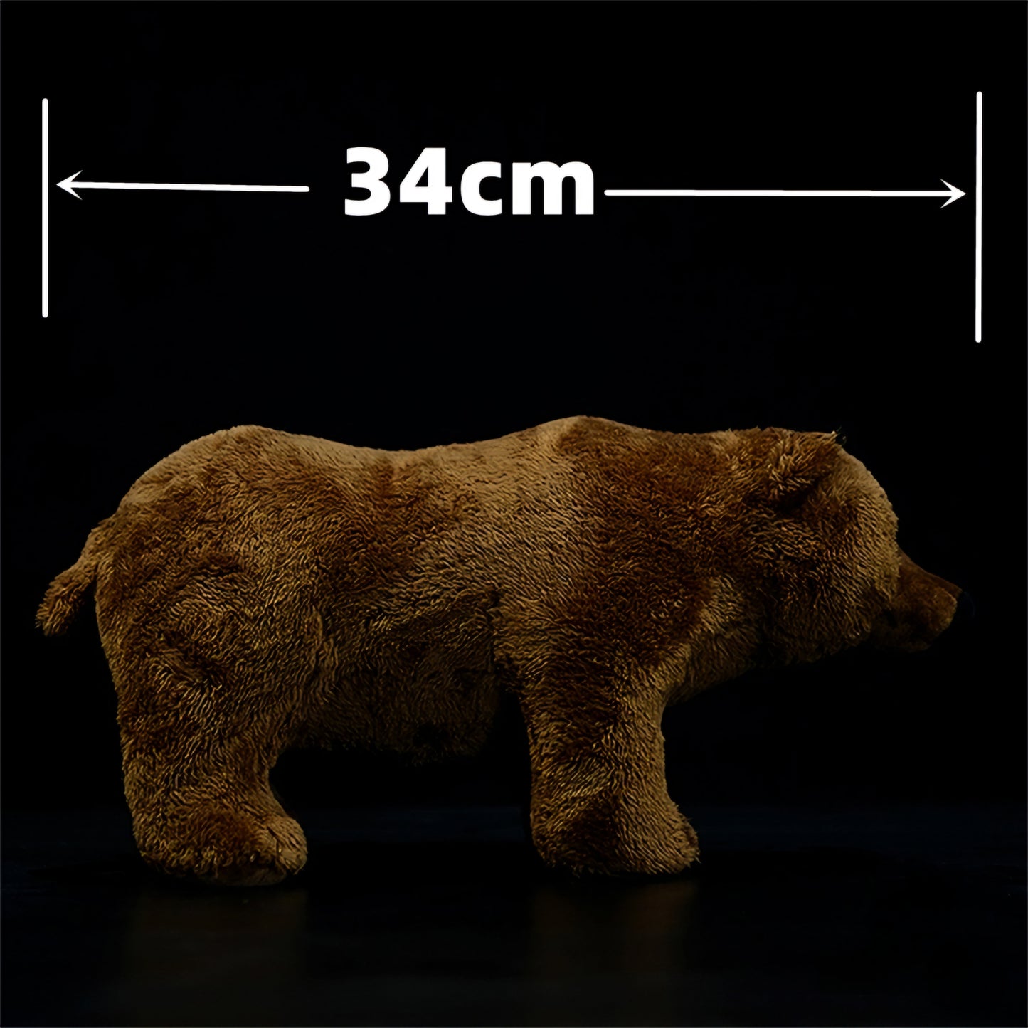 Realistic Brown Bear Plush