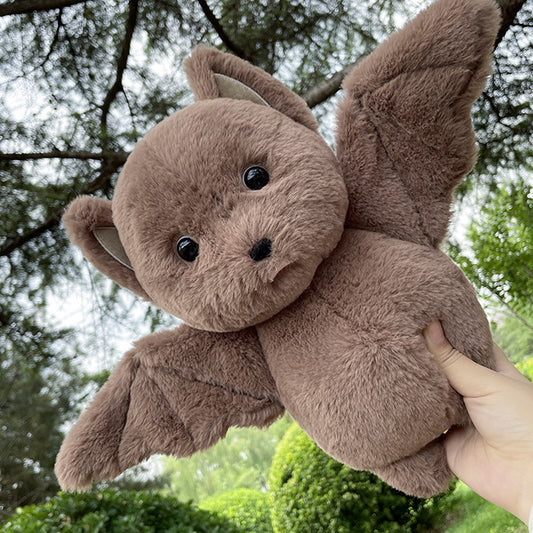 Fuzzy Brown Bat Plush