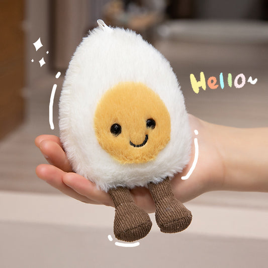 Cute Smiling Boiled Egg Plush
