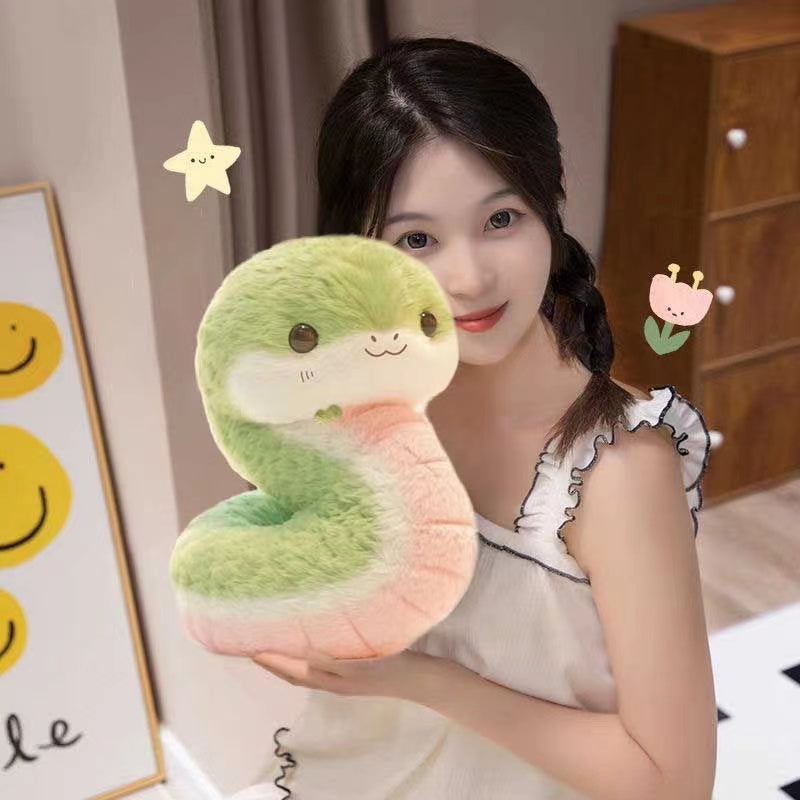 Kawaii Fuzzy Snake Plush