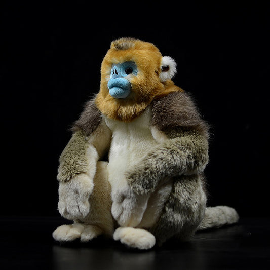 Realistic Golden Snub-Nosed Monkey Plush