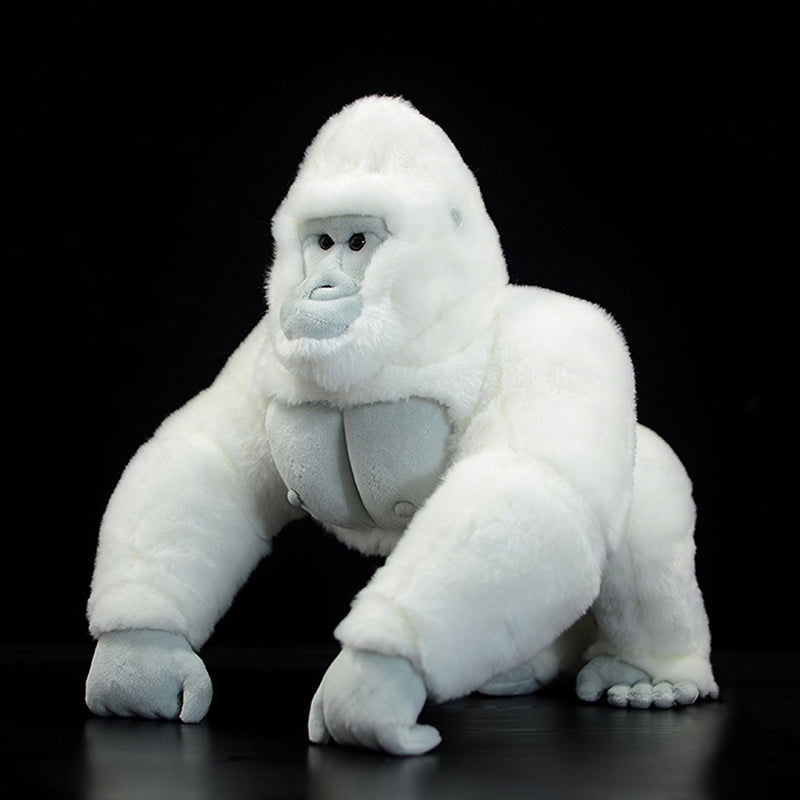 Realistic Albino Gorilla Plush