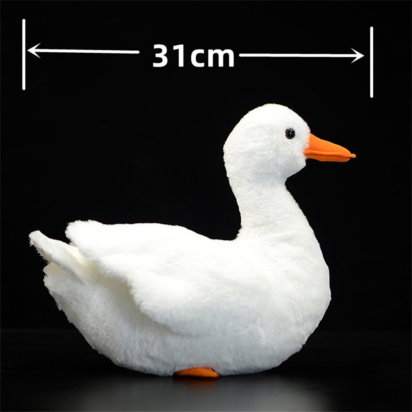 Realistic White Duck Plush