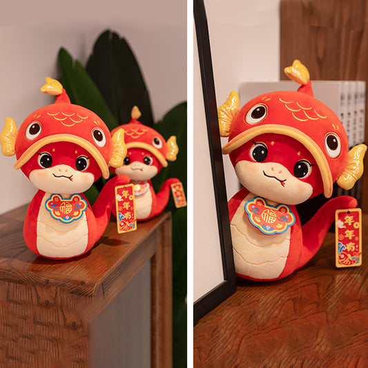 Chinese Festival Red Snake Plush