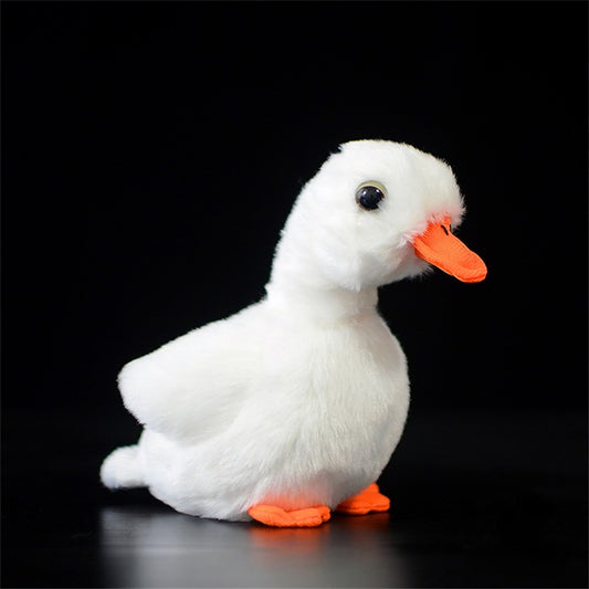 Realistic White Baby Duck Plush