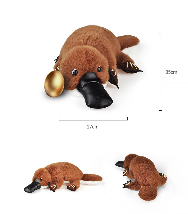 Realistic Platypus with Egg Plush