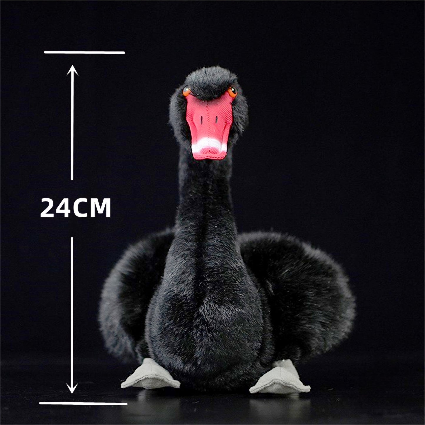 Realistic Black Swan Plush