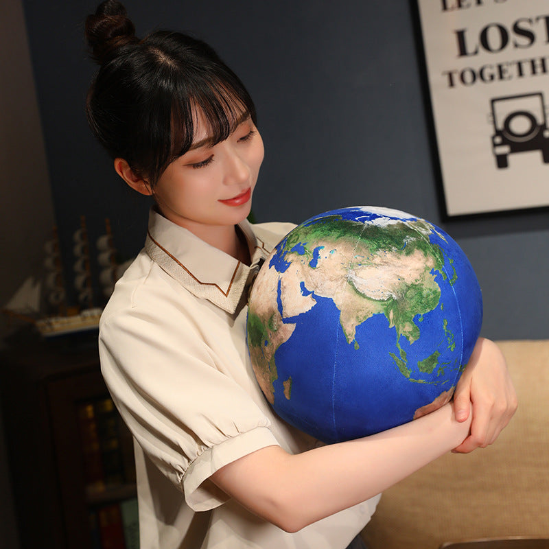 Earth Globe Pillow Plush