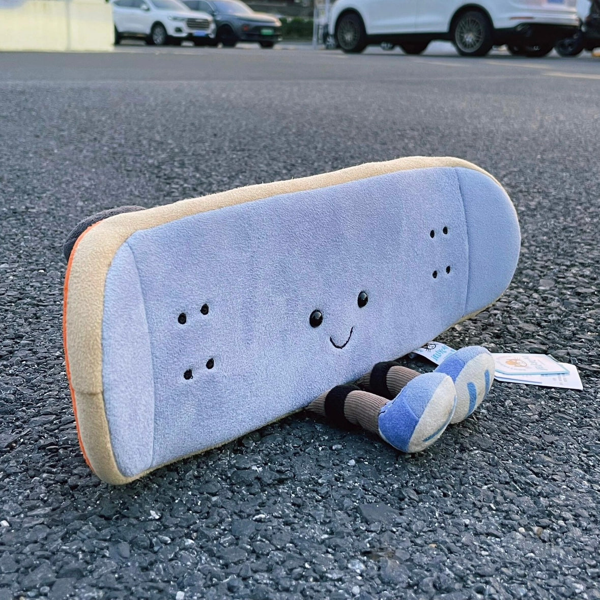 Cute Skateboard with Legs Plush