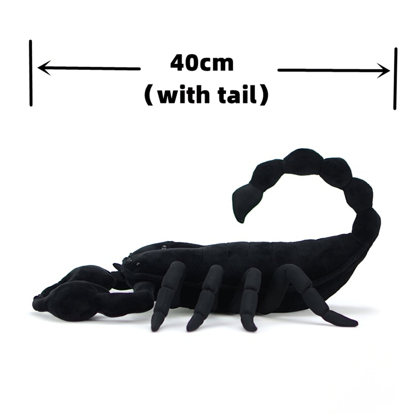 Realistic Black Scorpion Plush