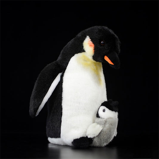 Realistic Emperor Penguin Mom Plush