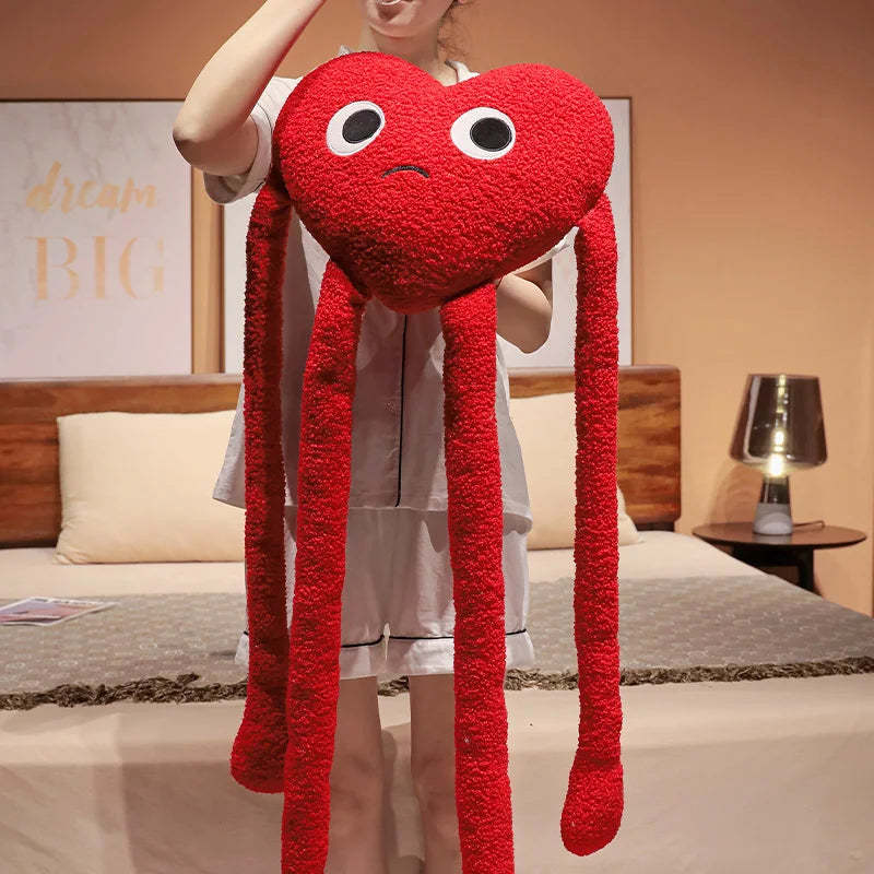 Long Leg Red Heart Plush