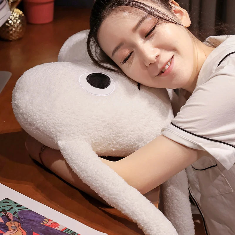 Long Leg White Heart Plush