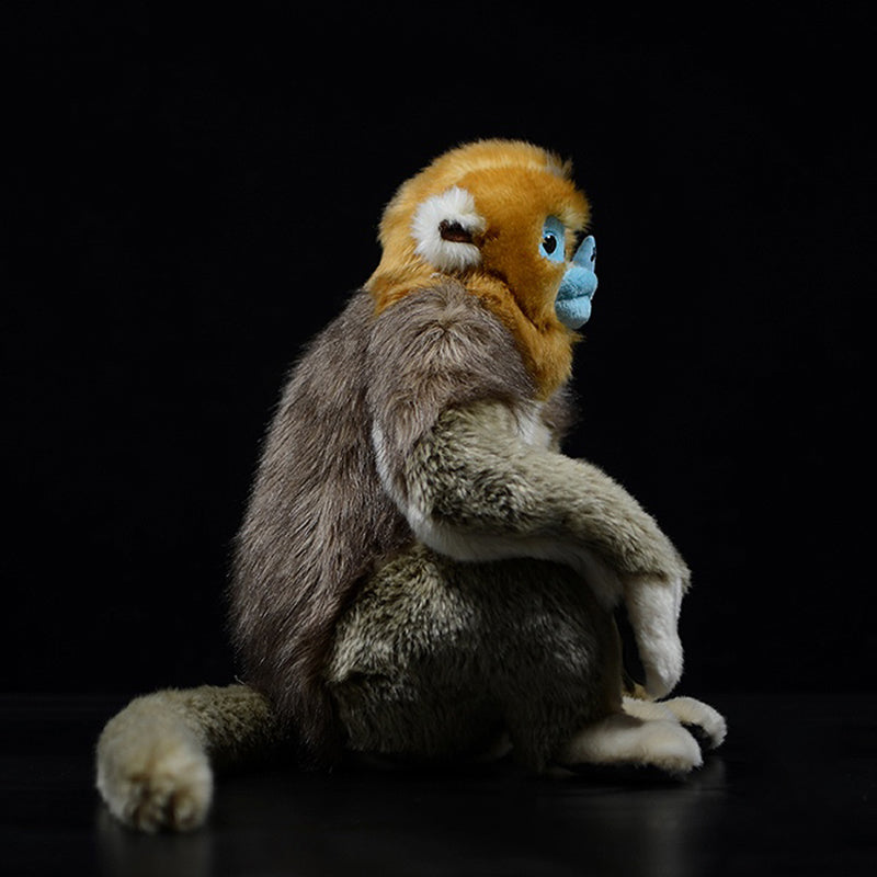 Realistic Golden Snub-Nosed Monkey Plush