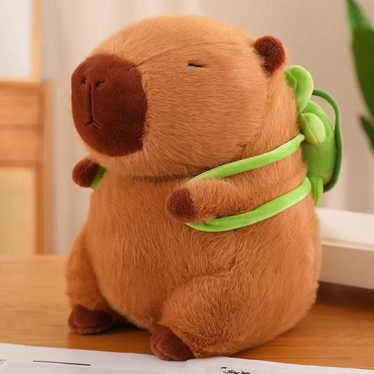 Turtle Backpack Capybara Plushie