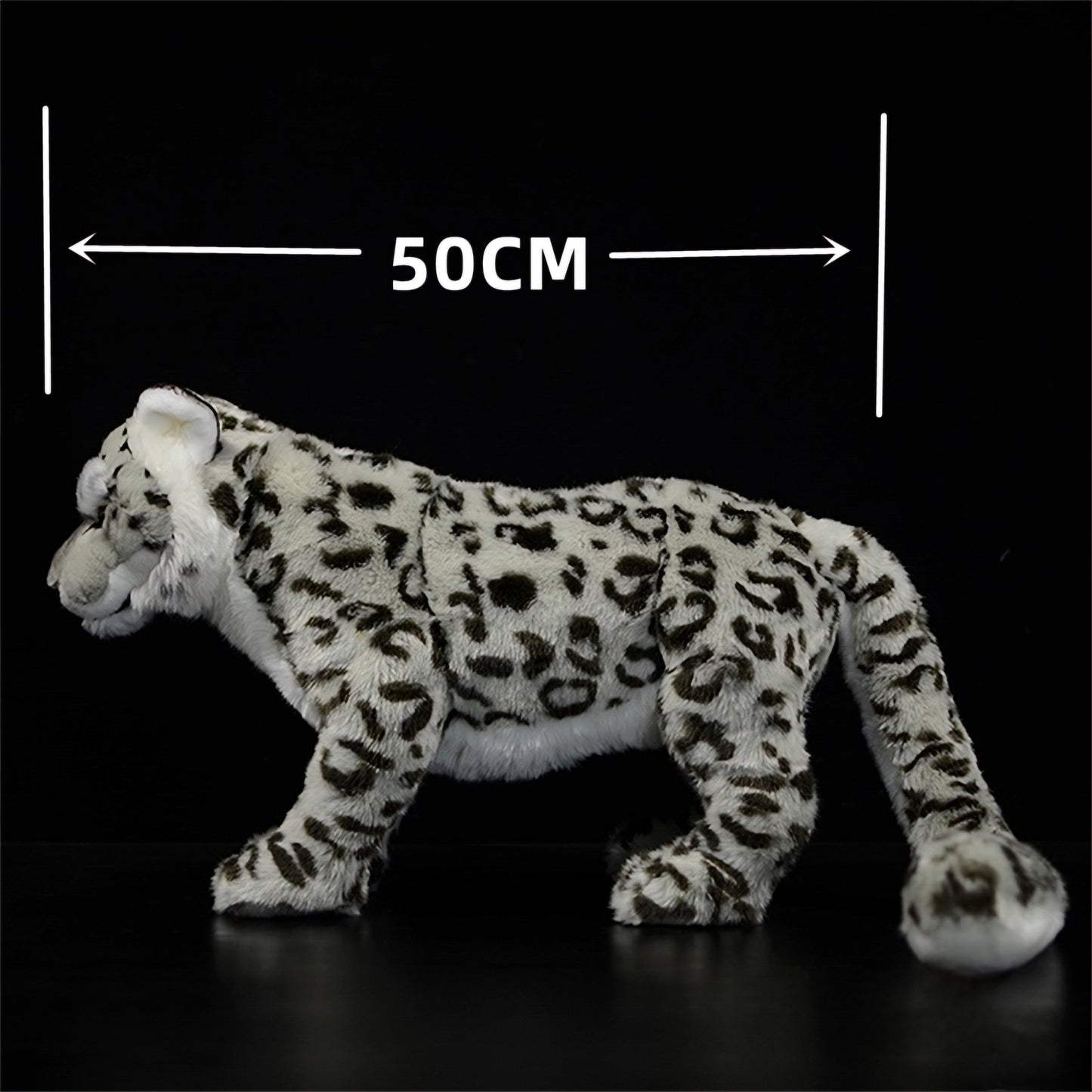 Realistic Snow Leopard Plush