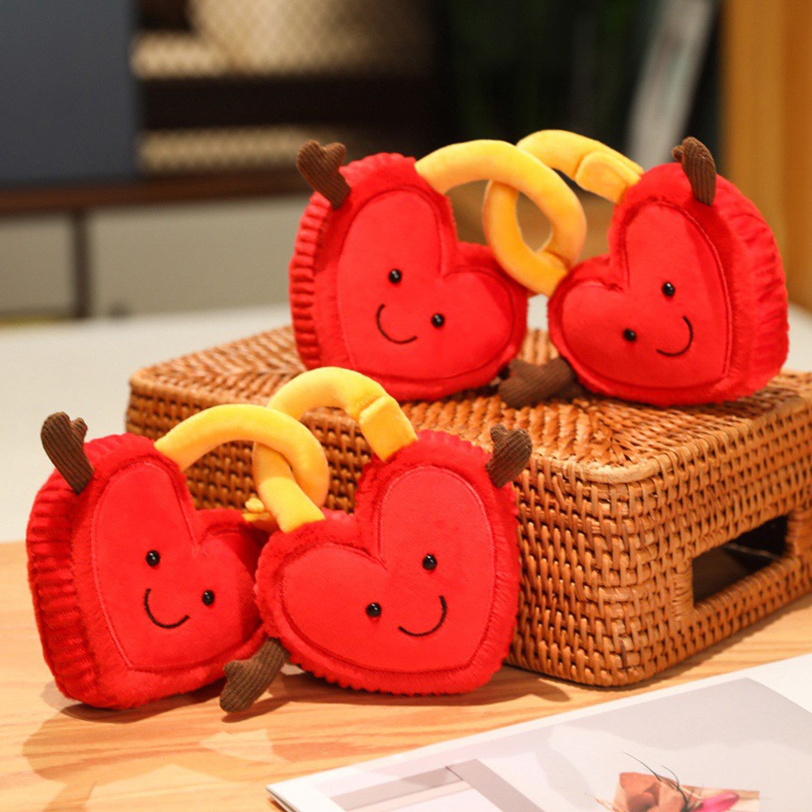 Cute Hearts Locks Plush