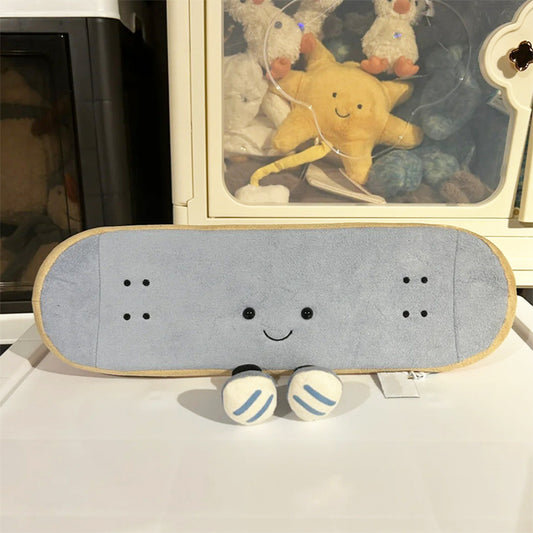 Cute Skateboard with Legs Plush