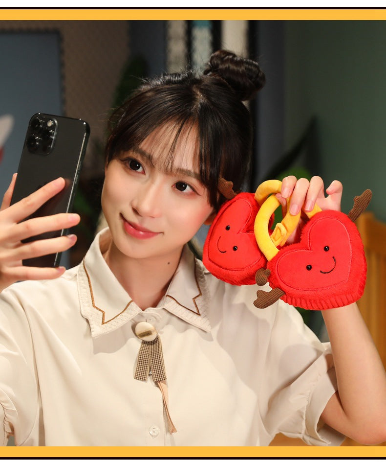 Cute Hearts Locks Plush