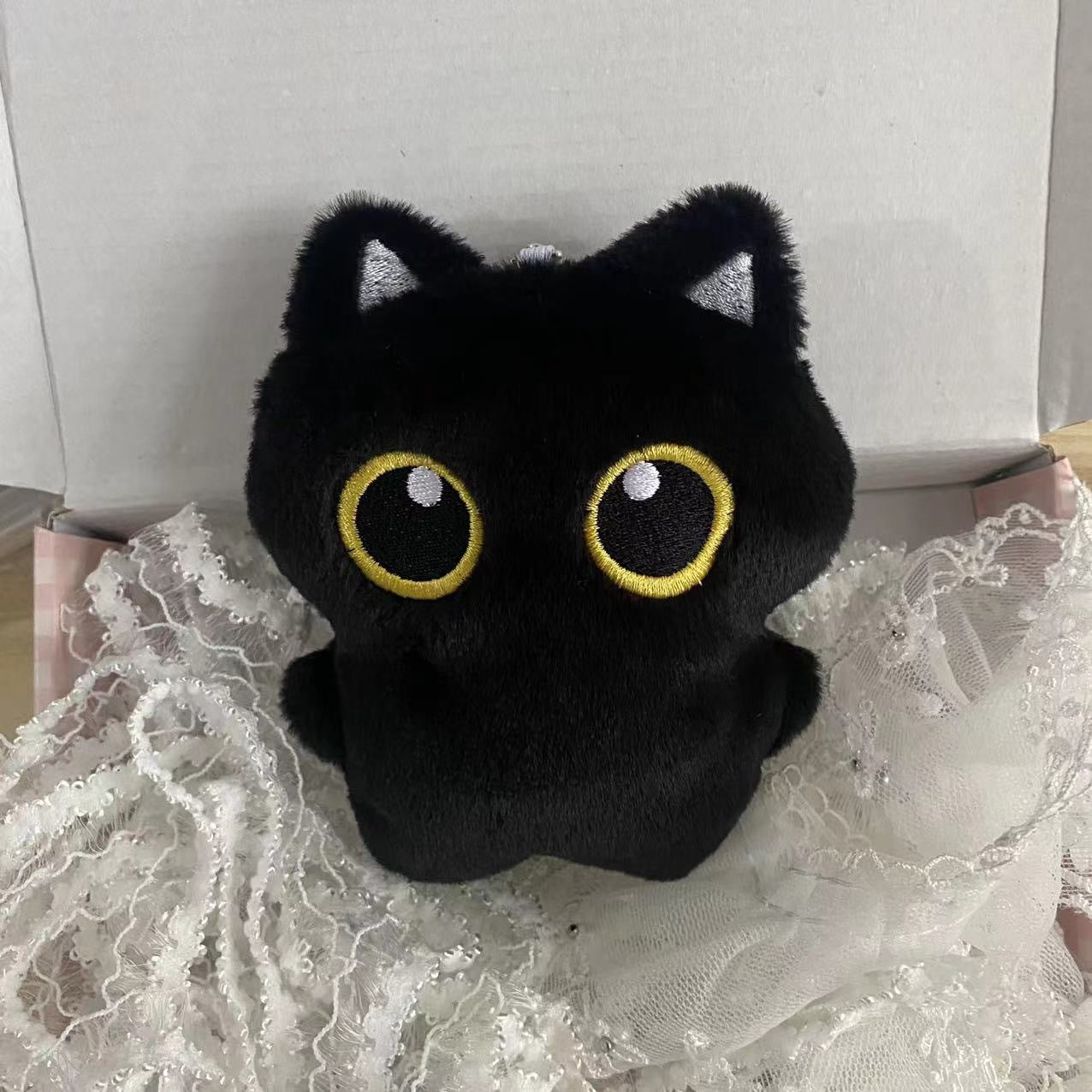 Cute Kawaii Black Cat Plushie