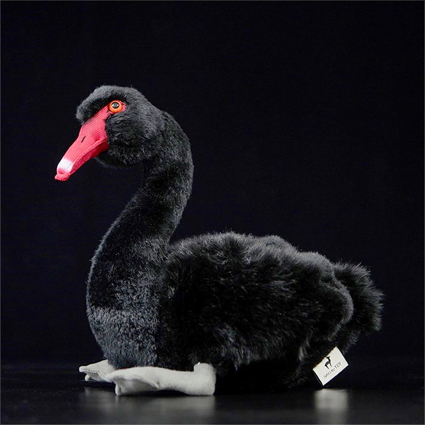 Realistic Black Swan Plush