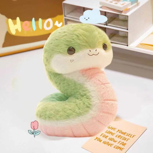 Kawaii Fuzzy Snake Plush