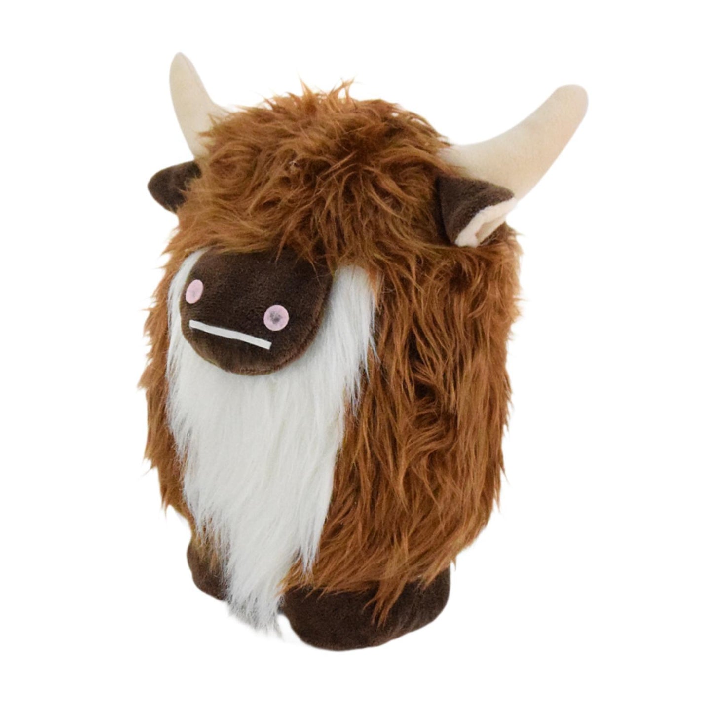 Fuzzy Brown Highland Cow Plush