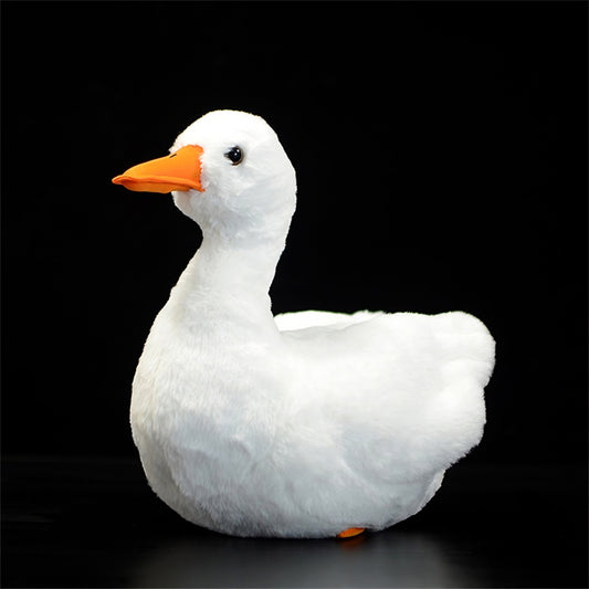 Realistic White Duck Plush