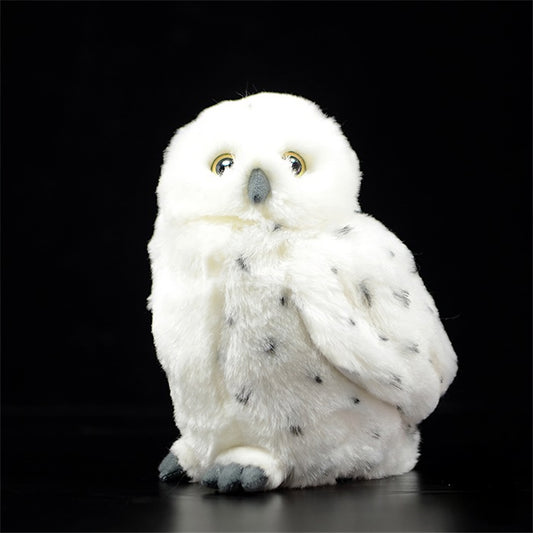 Realistic White Owl Plush