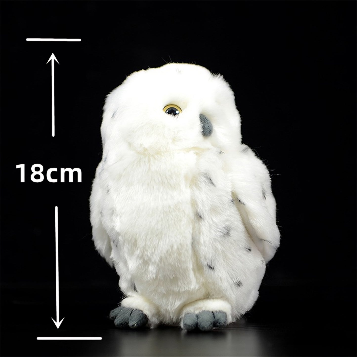 Realistic White Owl Plush