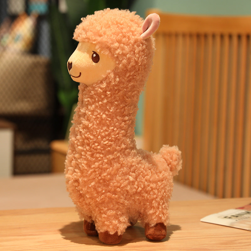 Fuzzy Brown Llama plush