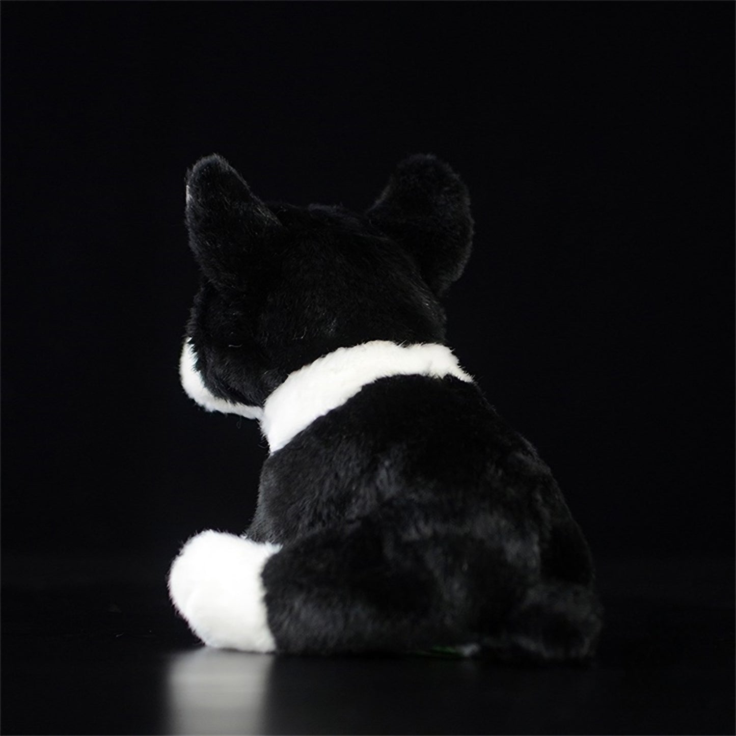 Realistic Boston Terrier Puppy Plush