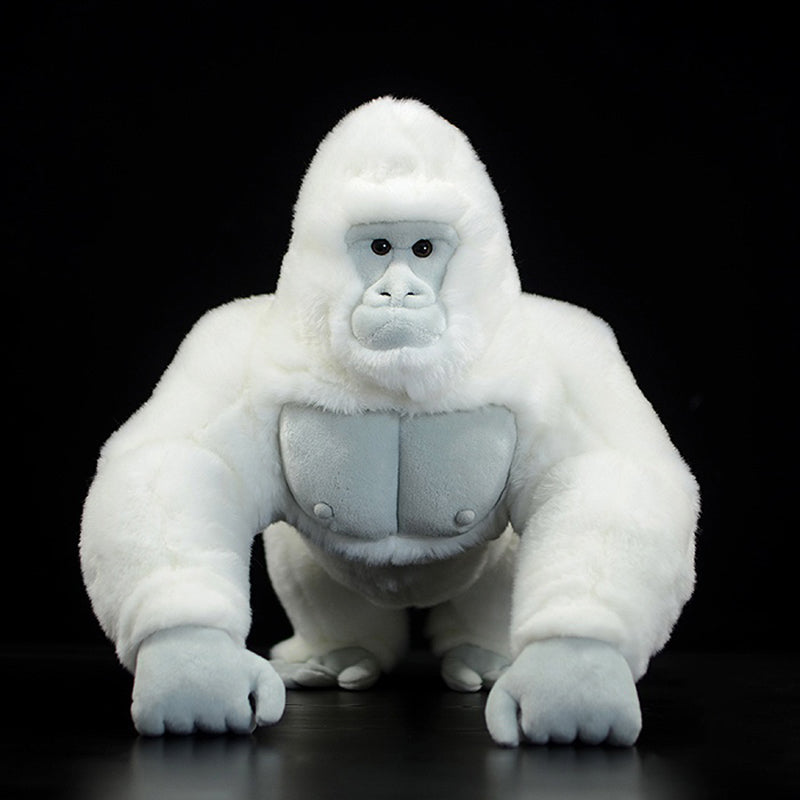 Realistic Albino Gorilla Plush