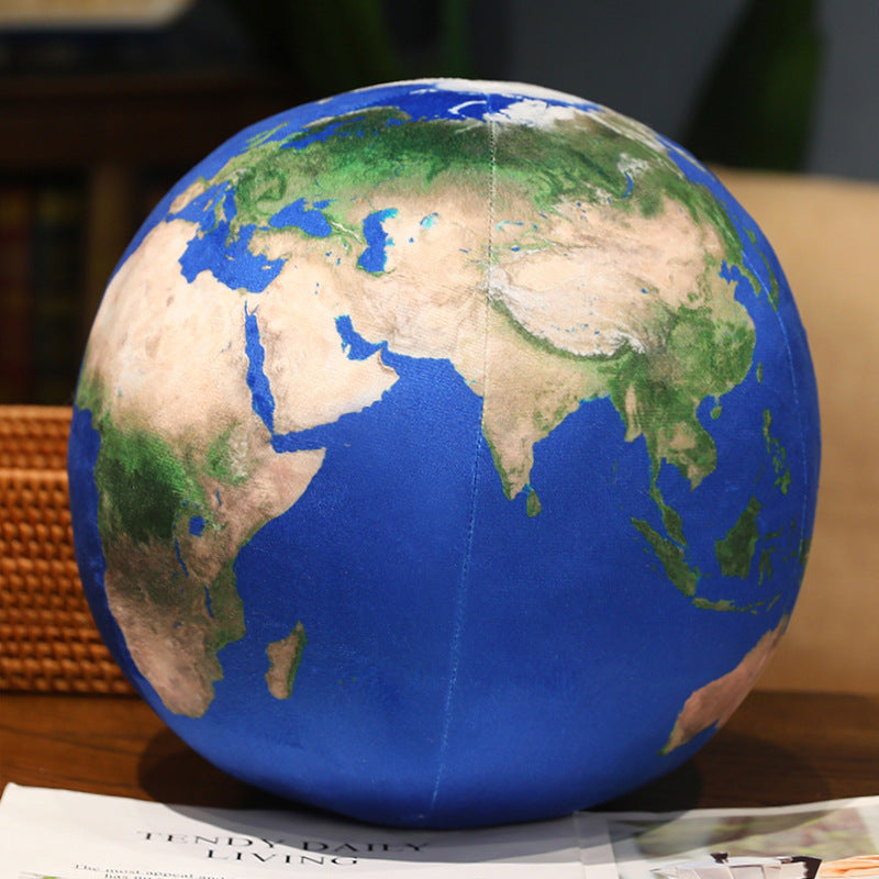 Earth Globe Pillow Plush