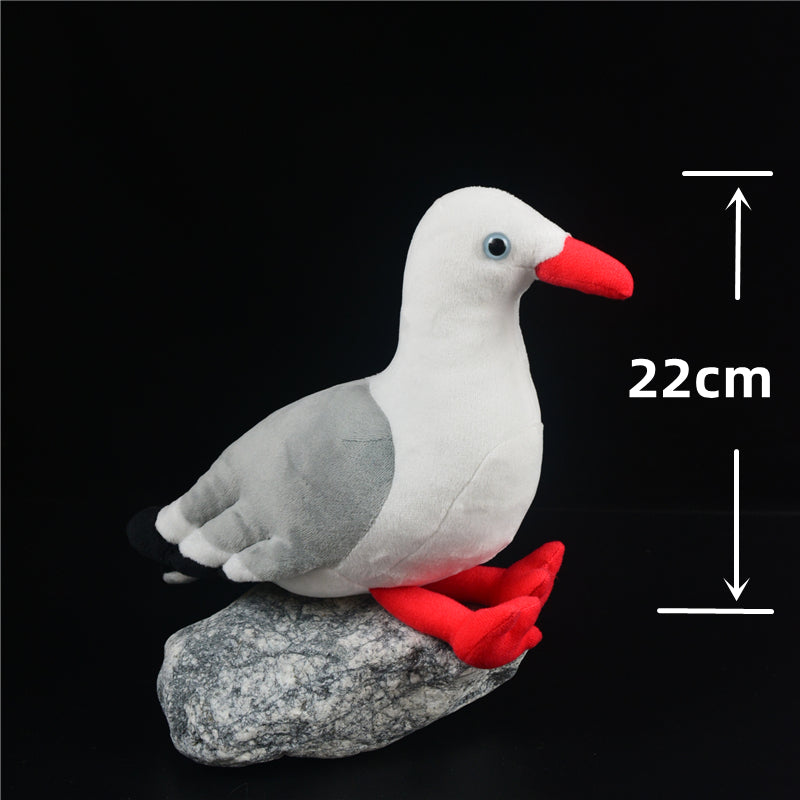 Realistic Red-Billed Seagull Plush