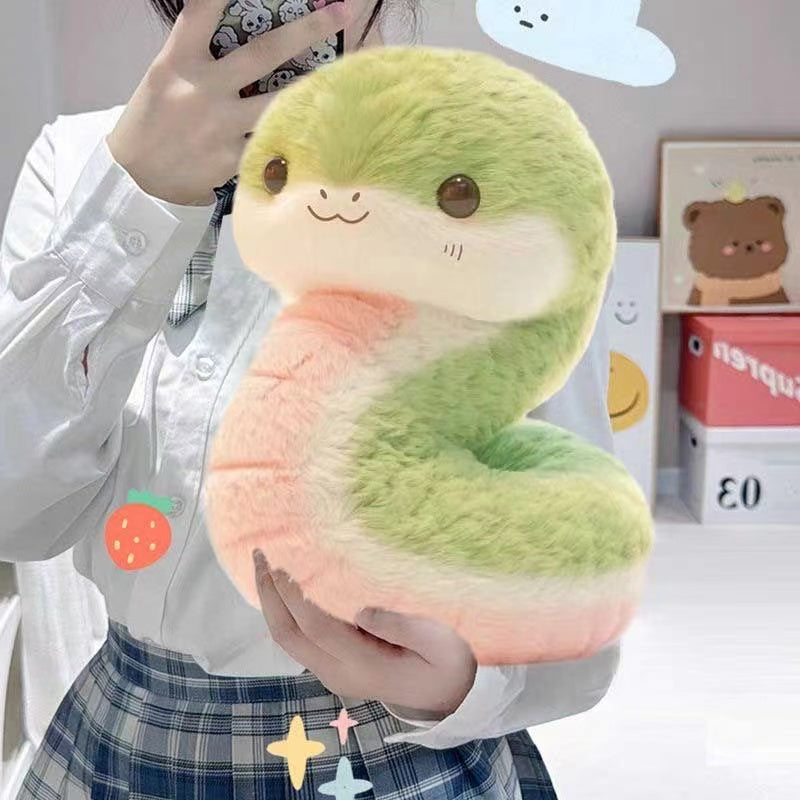 Kawaii Fuzzy Snake Plush
