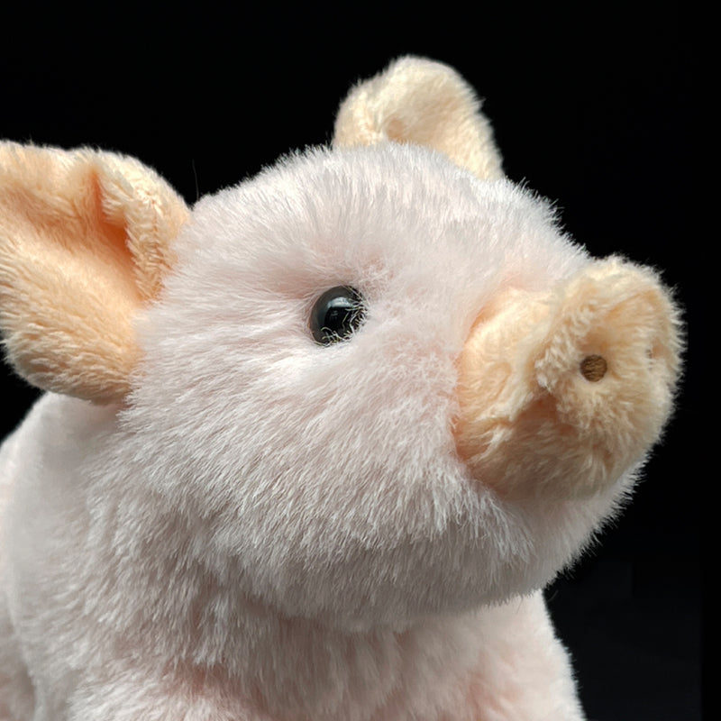 Realistic Fluffy Pig Plush