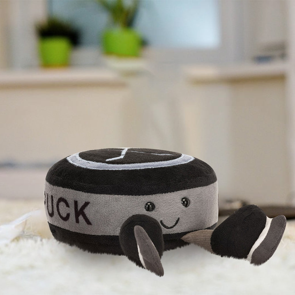 Cute Ice hockey Puck Plush