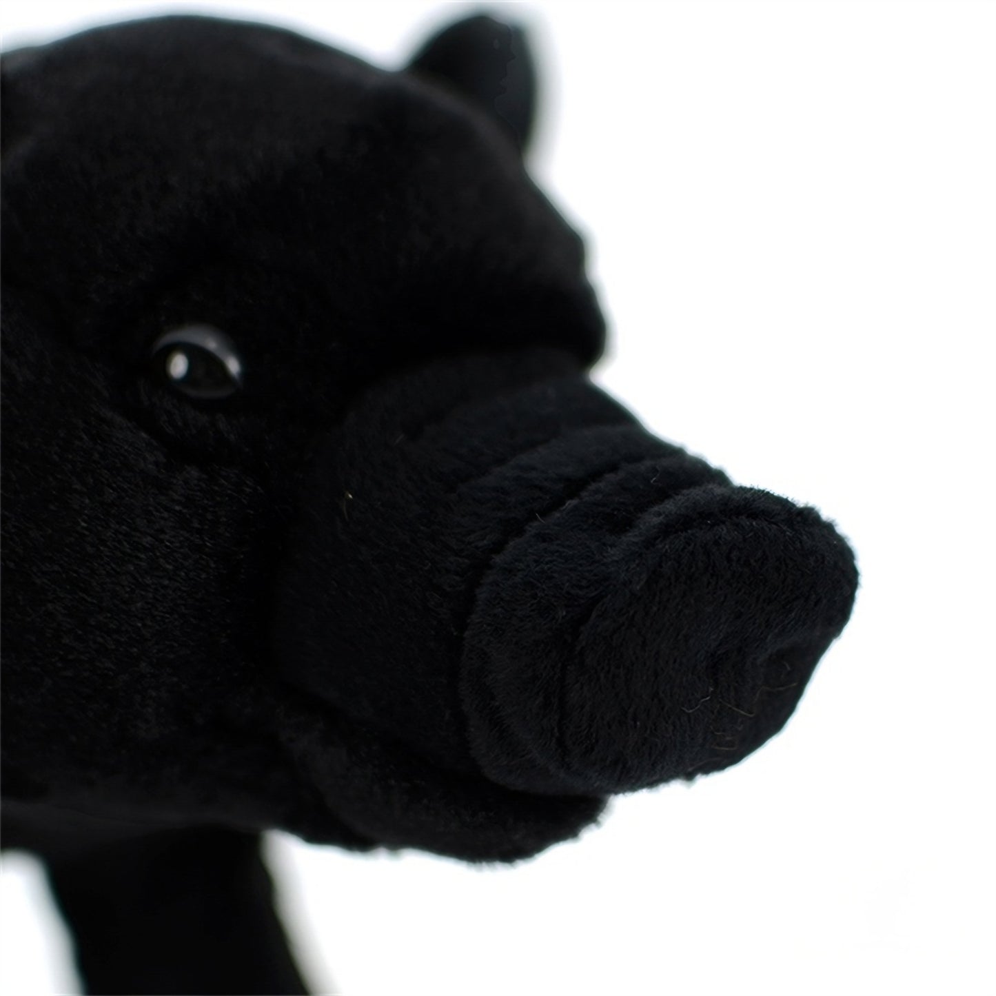 Realistic Black Pig Plush