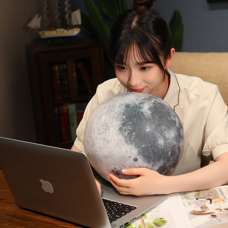 Full Moon Planet Pillow Plush