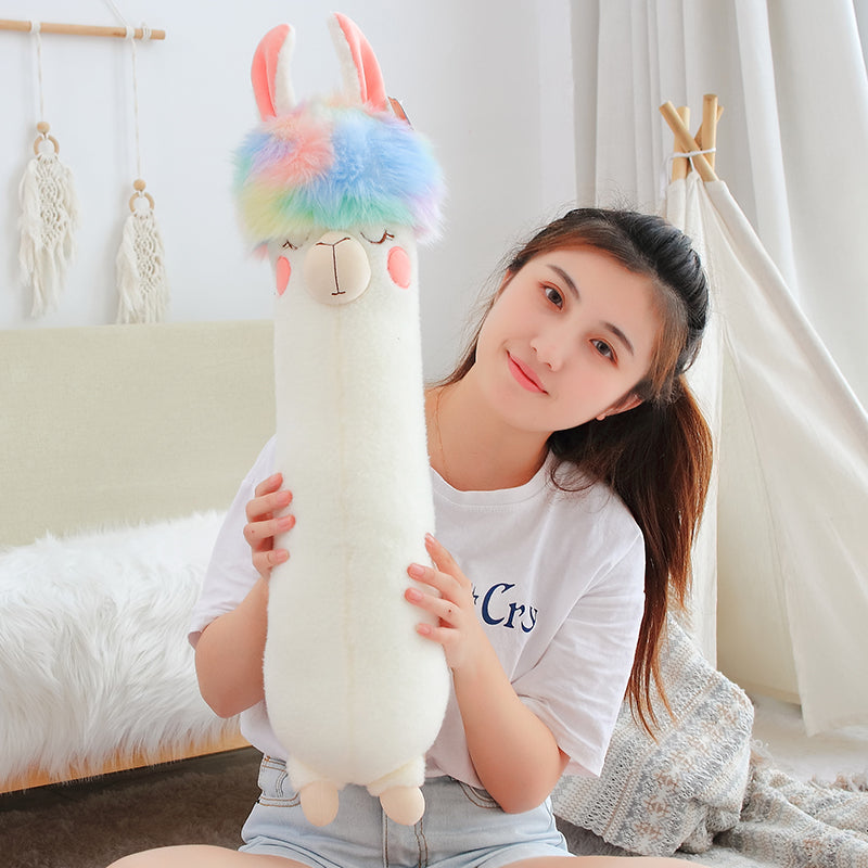 Rainbow Alpaca Plush